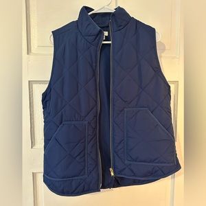 EUC JCREW navy vest size medium